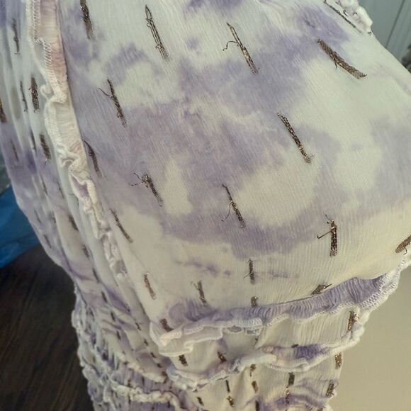 HEMANT & NANDITA Mini Purple Ruffle Dress
Size Medium-C9 - Picture 6 of 9